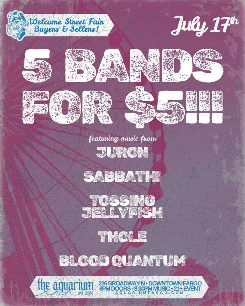 5 Bands for $5 Weekend