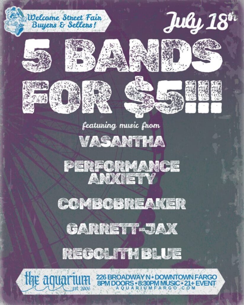5 Bands for $5 Weekend