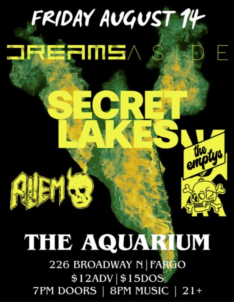 Dreams Aside, Secret Lakes, The Emptys, & ALIEM